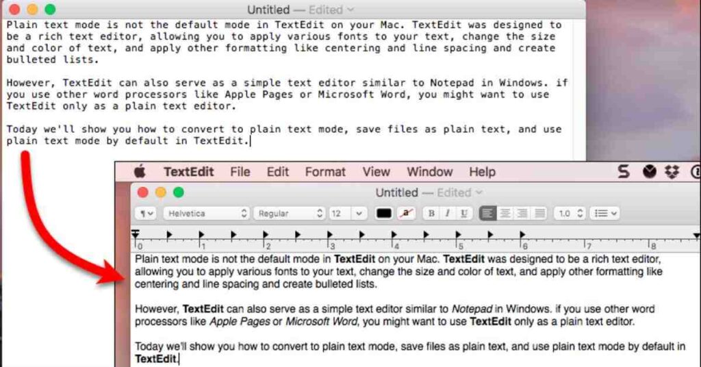 Characteristics of Plain Text